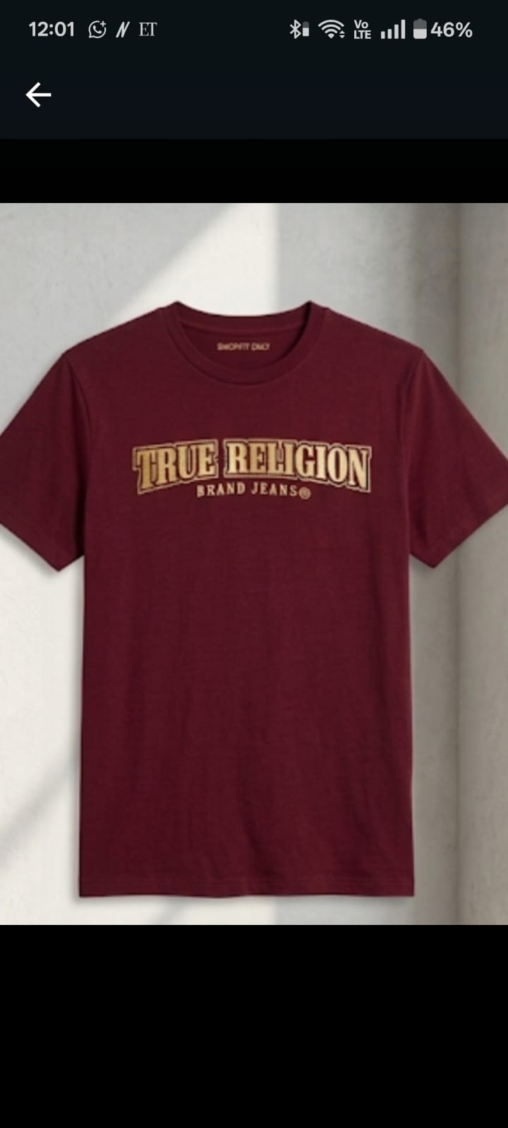Boys Maroon T-shirt
