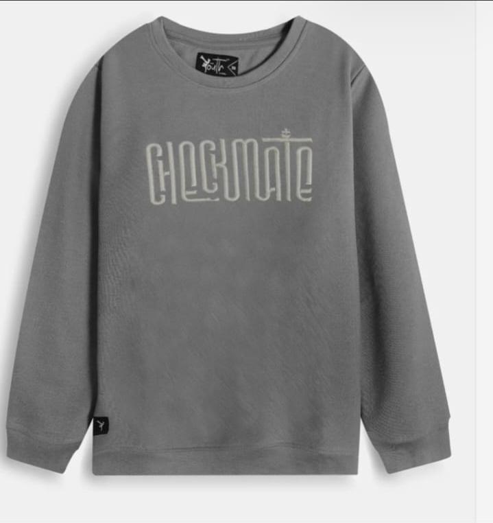 Boys Interlock Grey Pullover