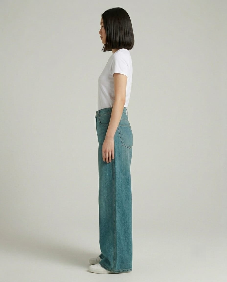 Women Vintage Blue Colour Jeans