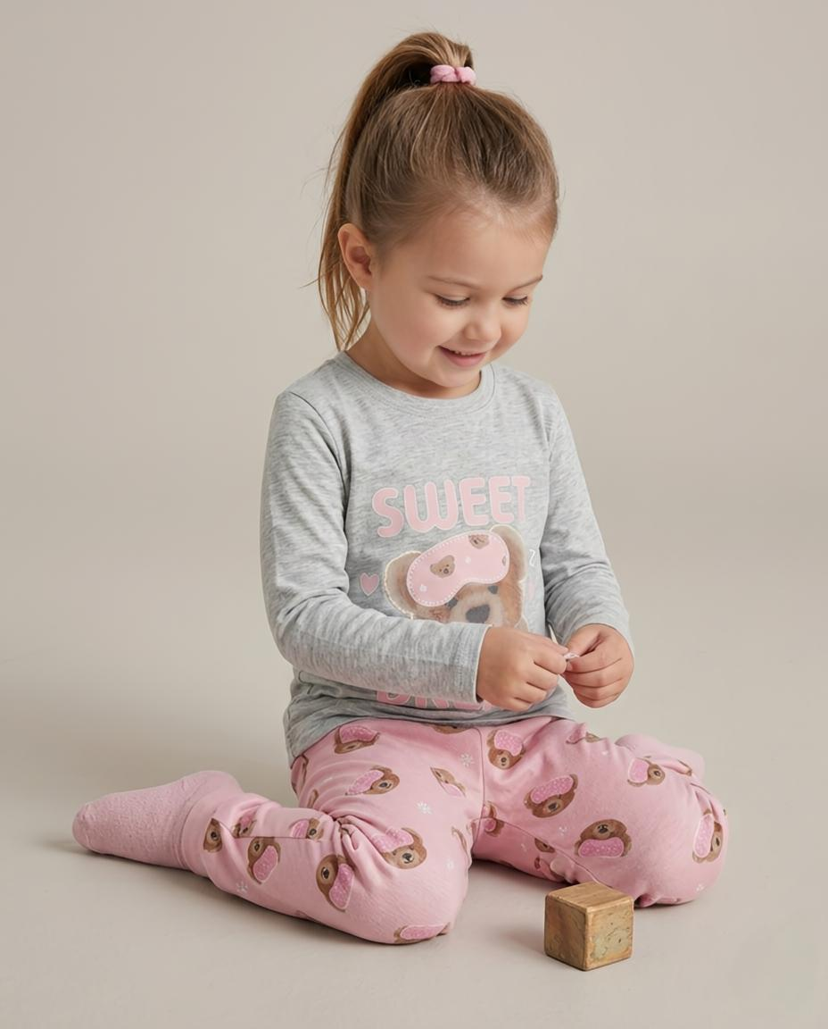 Girls Printed Pyjama Set