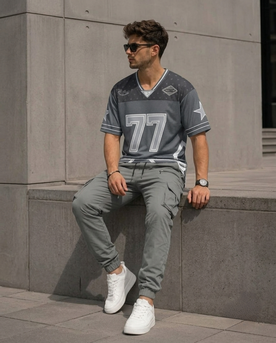 Oversized Mesh Jersey