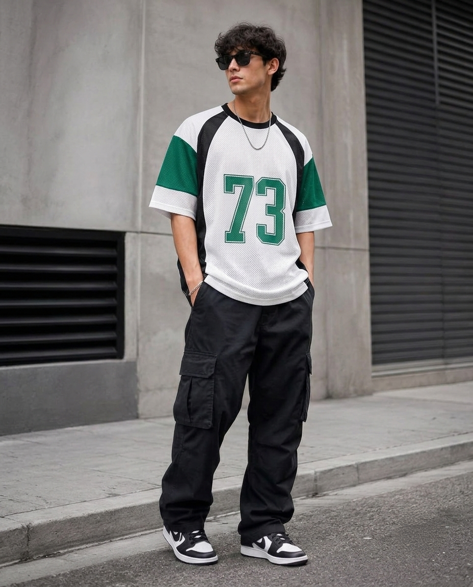 Oversized Spider Mesh T-Shirt