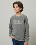 Boys Interlock Grey Pullover
