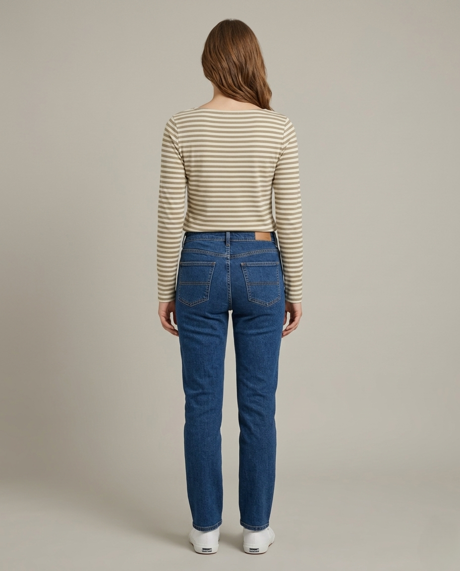 Striped Long Sleeves Top