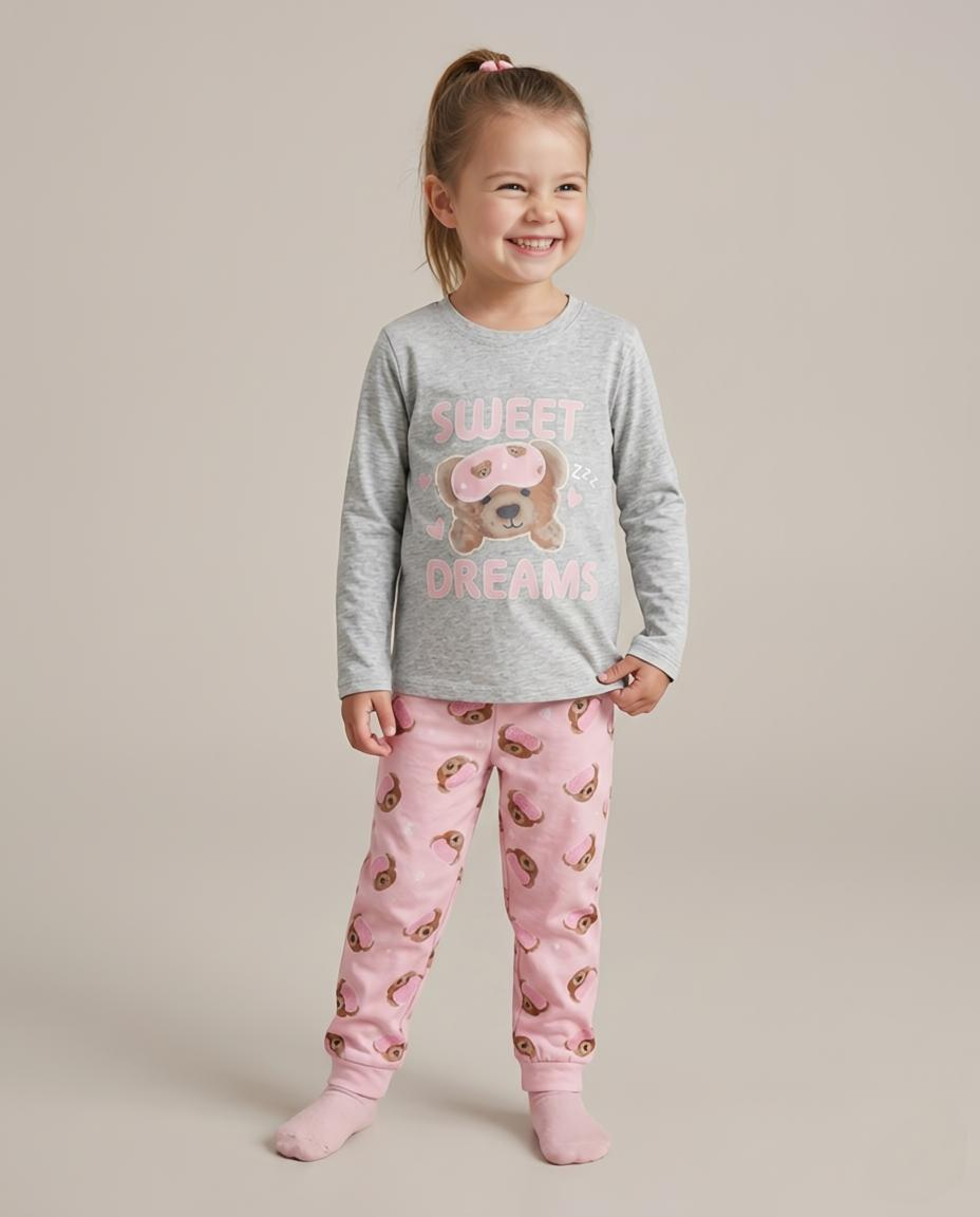 Girls Printed Pyjama Set