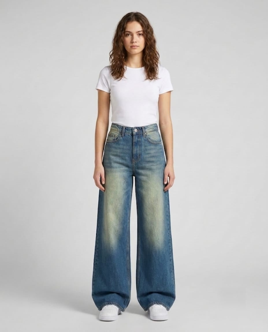 Women Medium Blue Colour Jeans