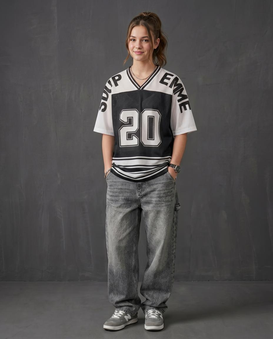 Oversized Spider Mesh T-Shirt