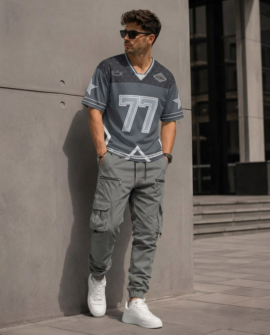 Oversized Mesh Jersey