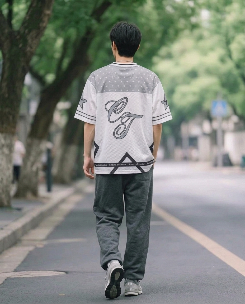 Oversized Mesh Jersey