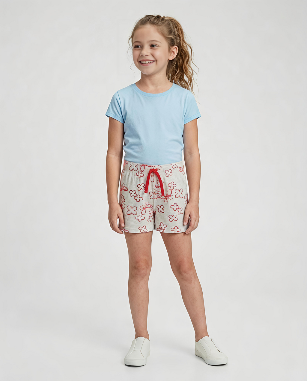 Girls Stretch Knit Shorts