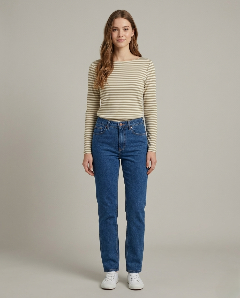 Striped Long Sleeves Top