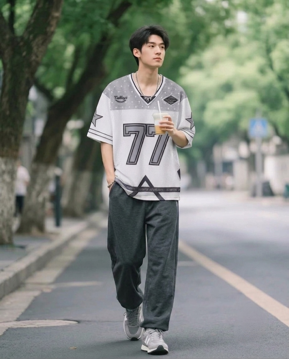 Oversized Mesh Jersey