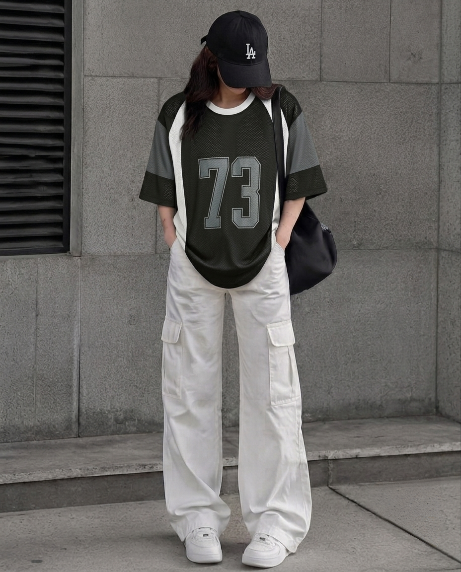 Oversized Spider Mesh T-Shirt