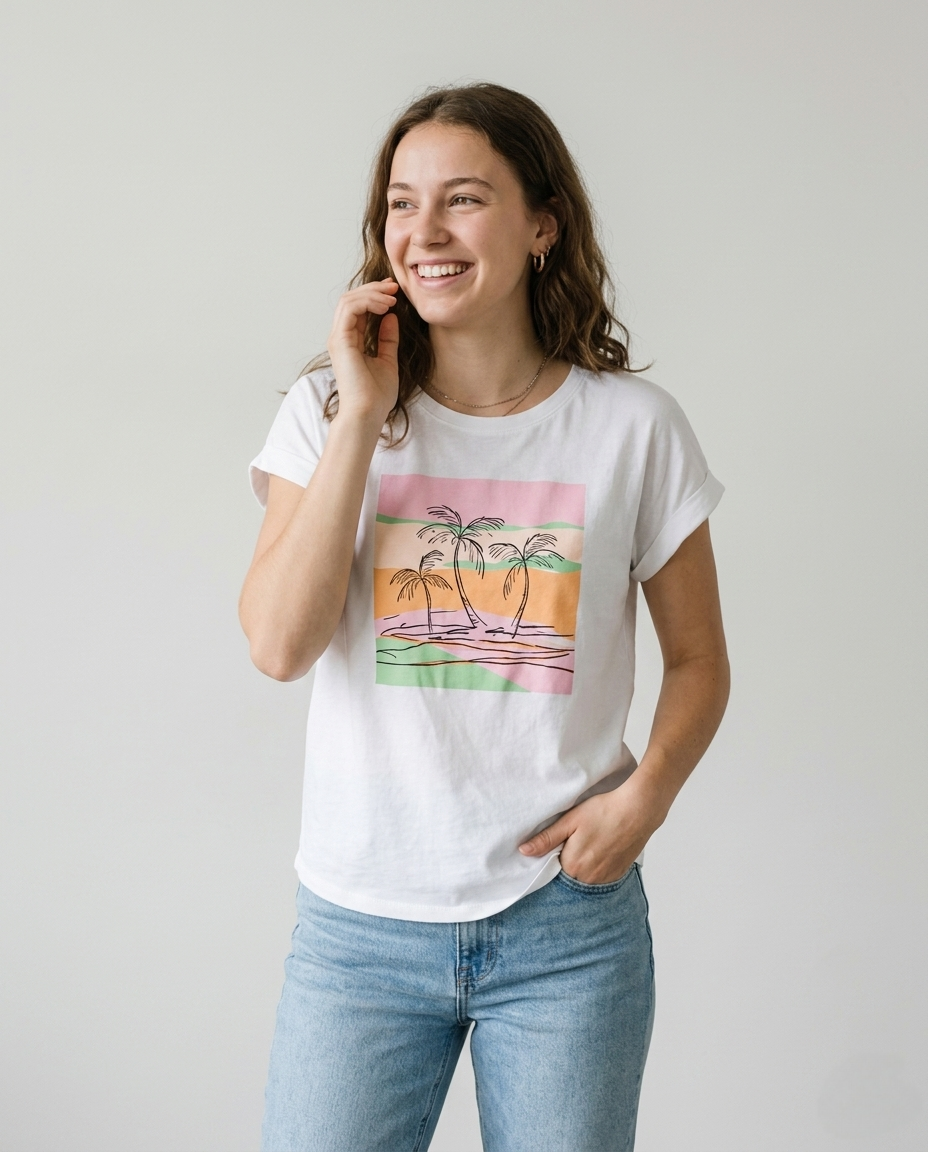Girls Magyar Sleeves Embroidery Top