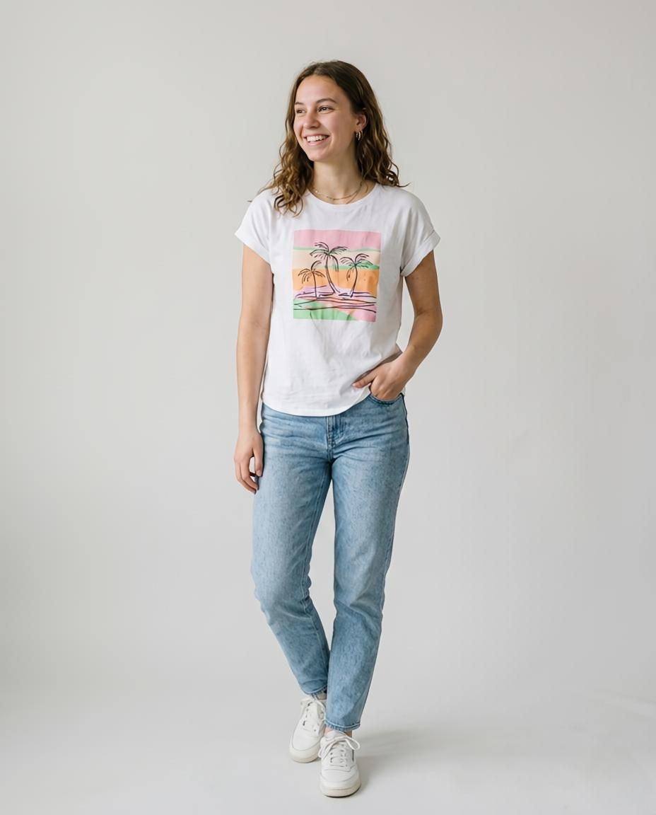Girls Magyar Sleeves Embroidery Top