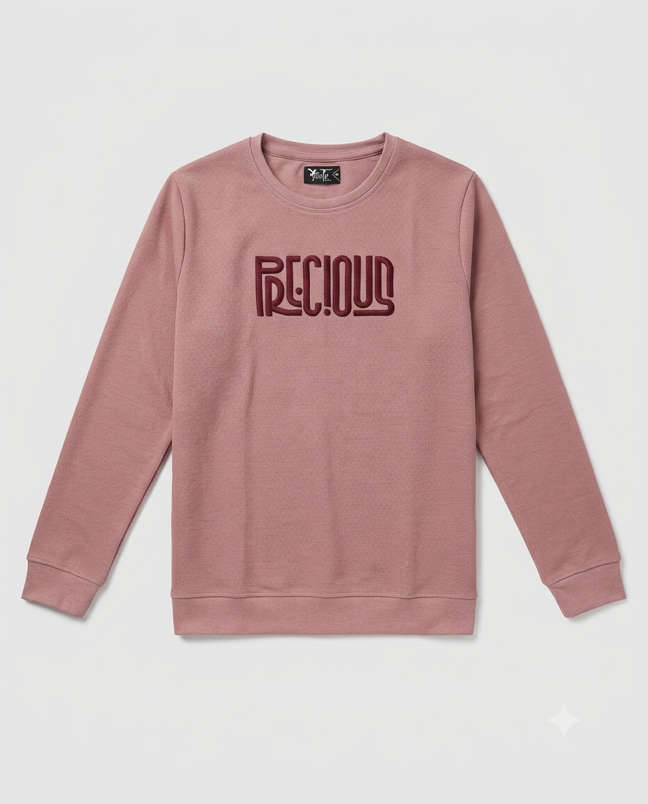 Boys Interlock pink colour pullover