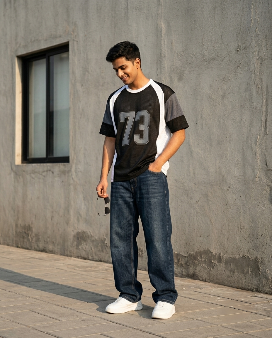 Oversized Spider Mesh T-Shirt