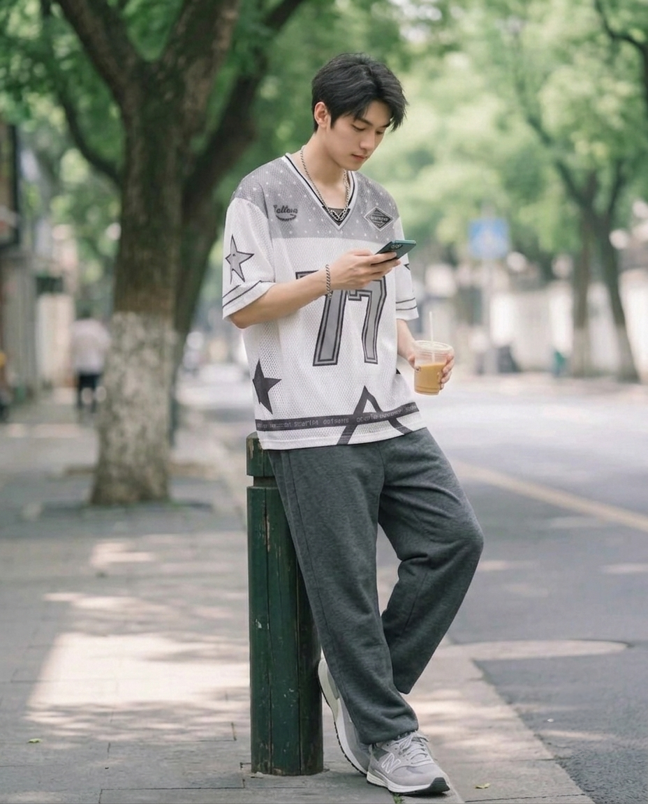 Oversized Mesh Jersey