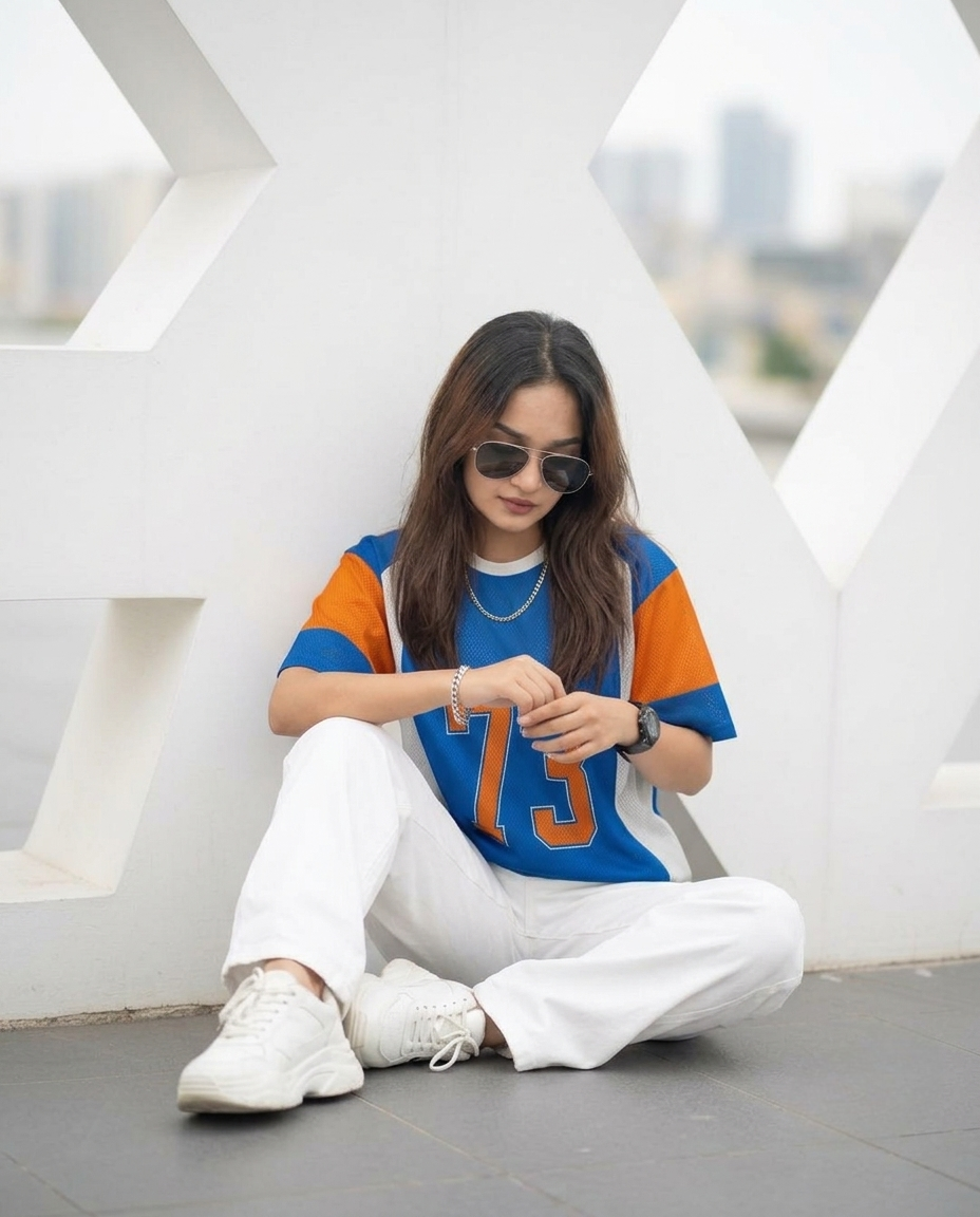 Oversized Spider Mesh T-Shirt