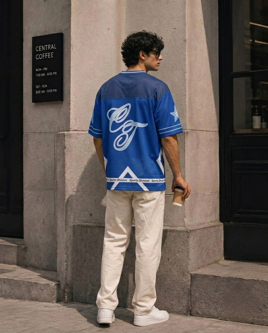 Oversized Mesh Jersey