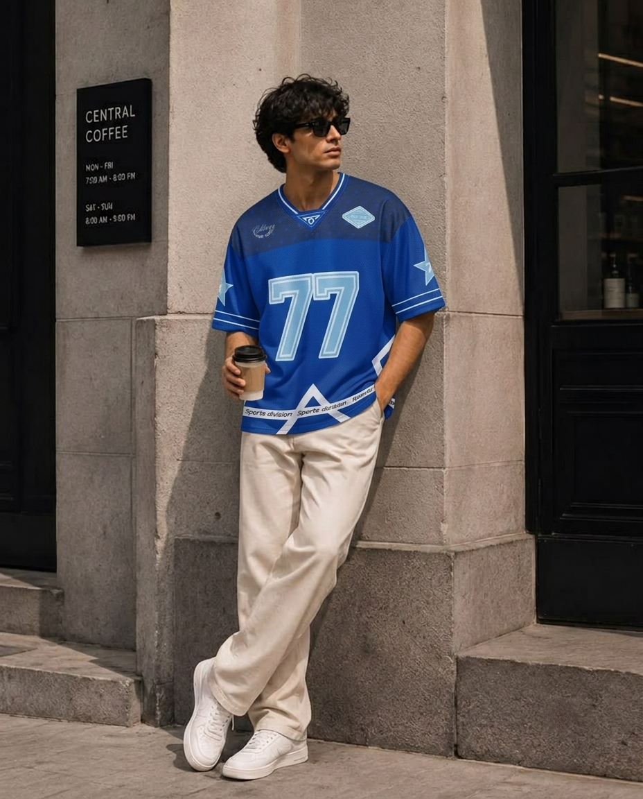 Oversized Mesh Jersey