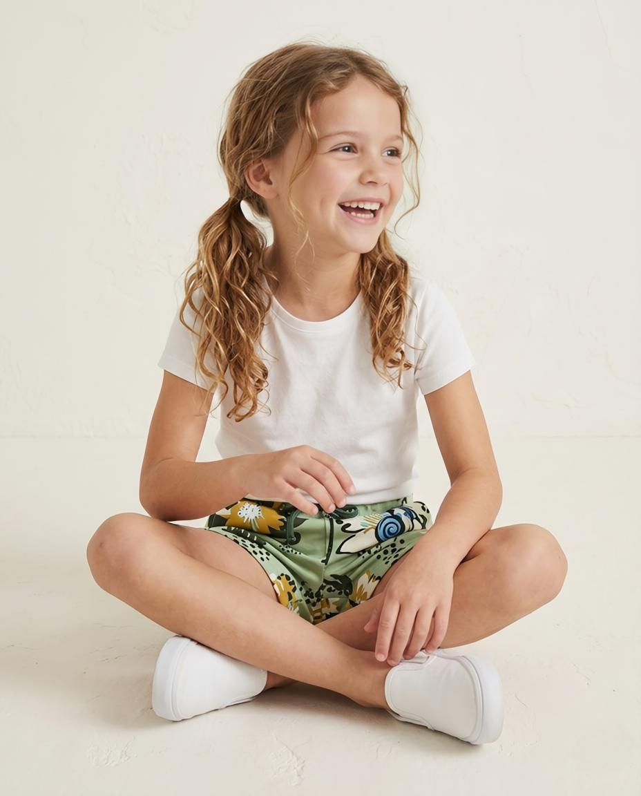 Girls Stretch Knit Shorts