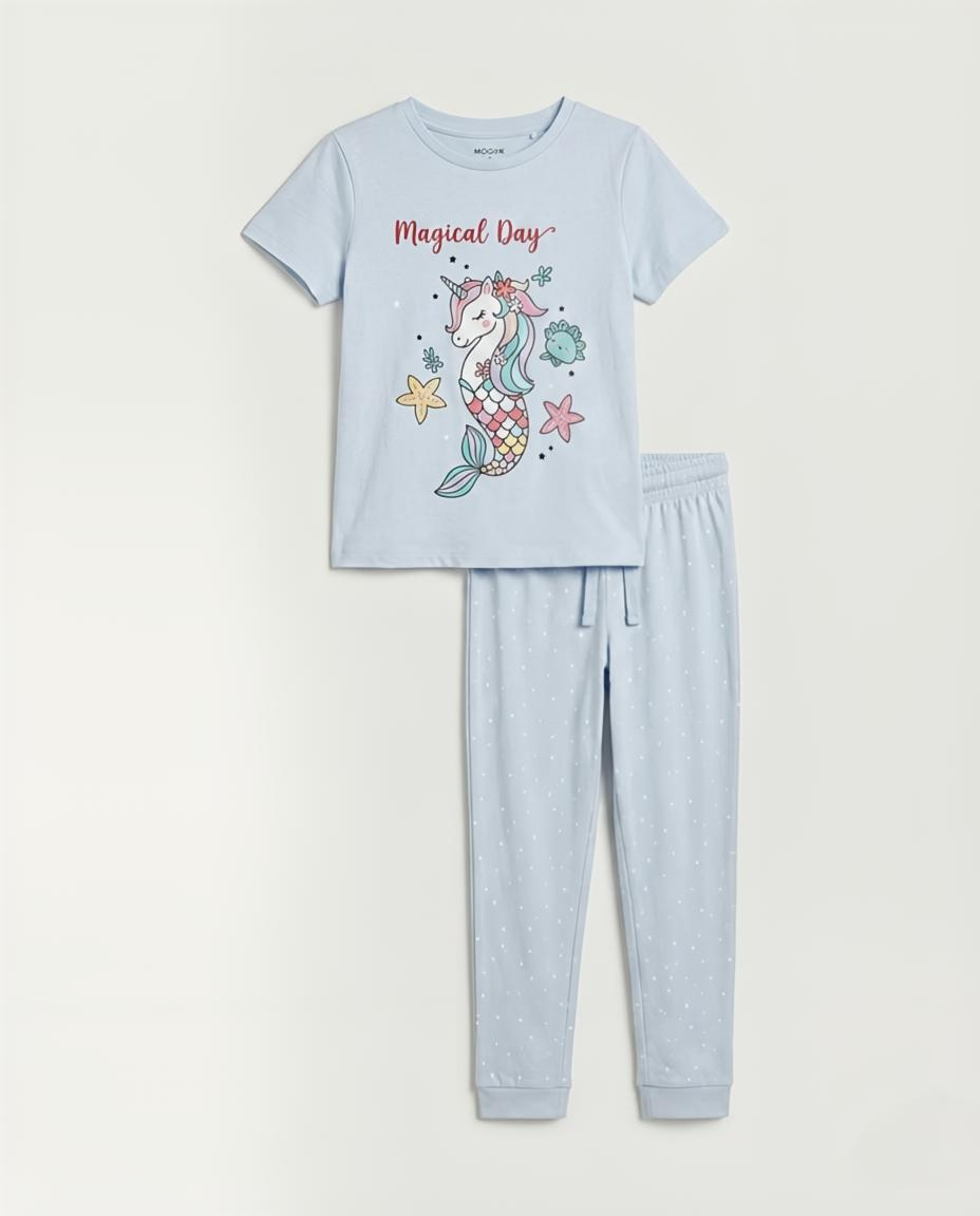 Girls Printed Pyjama Set