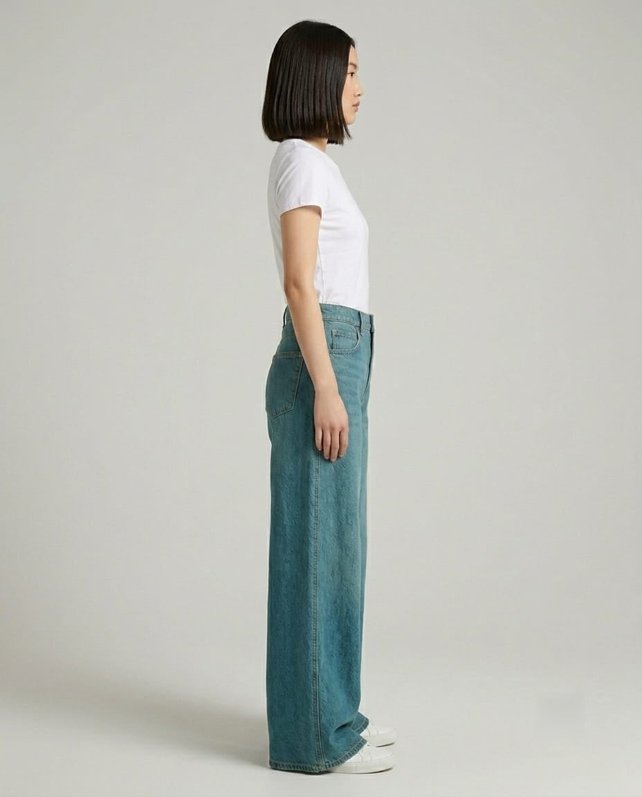 Women Vintage Blue Colour Jeans
